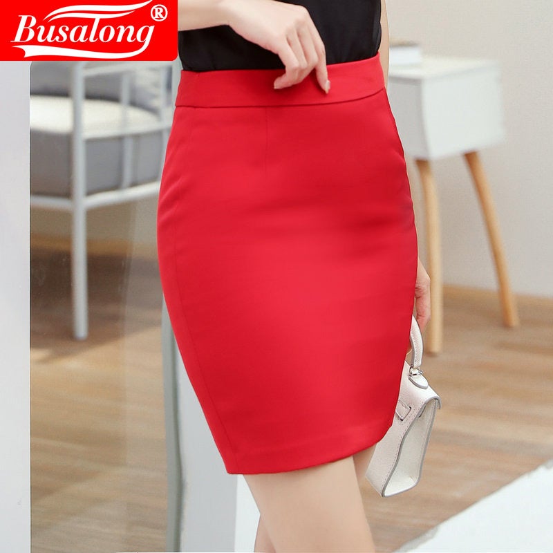 Spring and Summer Traditional OL Classic Short-sleeved Professional Dress Suit Interview Sales Formal Work Suit 830 Red Dress - Image 1