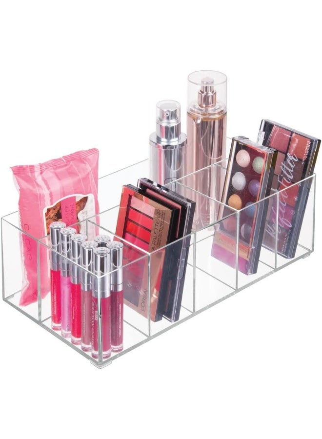 TPGP Makeup Organiser - Cupboard Organiser With 6 Compartments for Makeup Storage, Nail Polish Storage and Eyeshadow Palettes - Clear - Image 1