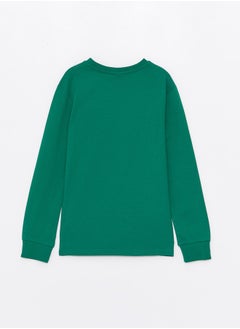 LC WAIKIKI Crew Neck Printed Long Sleeve Boy T-Shirt  - Image 2