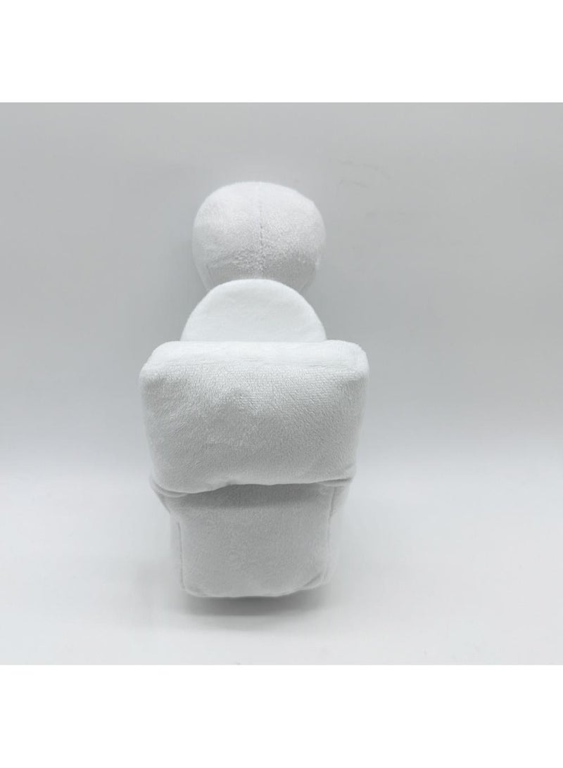 general 1 Pcs Skibidi Toilet Plush 27cm White Skull Toilet Man Plushies Toy For Fans Gift Horror Stuffed Figure Doll For Kids And Adults Great Birthday Stuffers For Boys Girls - Image 4