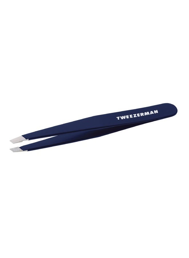 Tweezerman Exclusive Evening Blue Slant Tweezer - Hair Removal Tweezers, Stainless Steel - Image 1