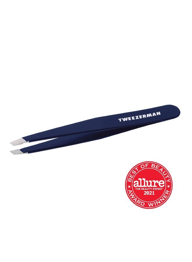 Tweezerman Exclusive Evening Blue Slant Tweezer - Hair Removal Tweezers, Stainless Steel - Image 4