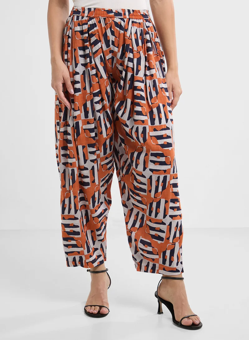 Biba Printed Kurta,Bottom & Dupatta Set