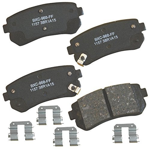 Bendix Premium SBC1157 Ceramic Rear Brake Pads for Select Models Hyundai Accent, Elantra, ix35, Sonata, Tucson, Kia Cadenza, Forte, Forte5, Forte Koup, Optima, Rio, Rio5, Sportage - Image 1