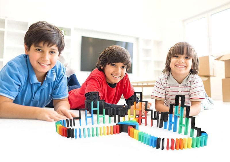 Bulk Dominoes طقم دومينو برو دومينو  مجموعة دومينو  ألعاب عائلية للأطفال  ألعاب بناء  مجموعات ردود الفعل المتسلسلة  البداية - Image 3