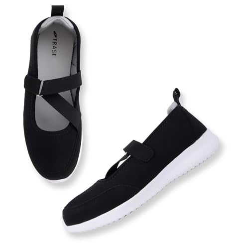 TRASE Lightweight Ballet Flats Bellies for Women, Everyday Style and Comfort (Black, 5 UK) - Image 1