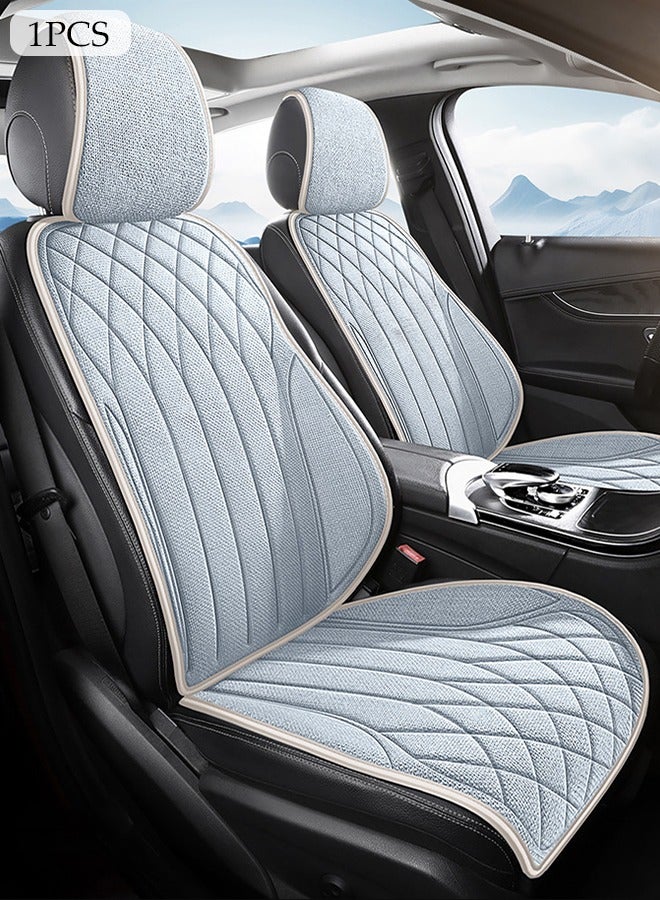 DUNISO 1PCS Car Seat Cover for Cars - Soft & Breathable Front Premium Covers with Non-Slip Protector Universal Fits Most Automotive, Vans, SUVs, Trucks  - Image 1