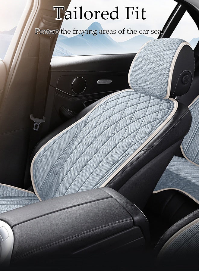 DUNISO 1PCS Car Seat Cover for Cars - Soft & Breathable Front Premium Covers with Non-Slip Protector Universal Fits Most Automotive, Vans, SUVs, Trucks  - Image 4