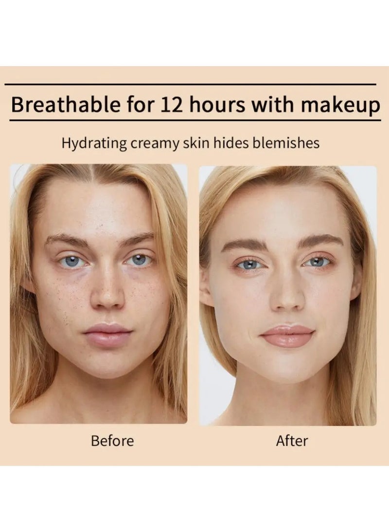 إيماجيك كريم أساس سائل خالٍ من الزيوت من IMAGIC | تغطية كاملة، لمسة نهائية غير لامعة | تركيبة خفيفة الوزن تدوم طويلاً لجميع أنواع البشرة (1353) - Image 4