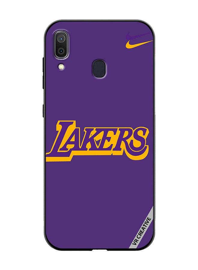 VR CREATIVE Protective Case Cover For Samsung Galaxy A30 Lakers Purple Design Multicolour - Image 1