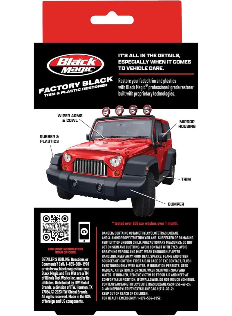 Black Magic 120164 Factory Black Trim Restorer (Packagin May Vary) - Image 2