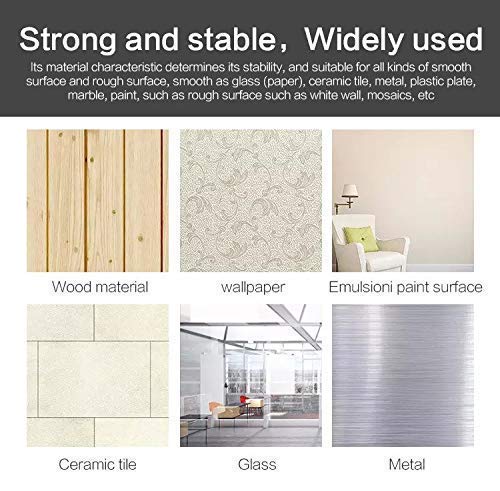 VIHAX Strong Self Adhesive Magic Sticker Bathroom and Kitchen Hanging Racks Magic Sticker, Tissue and Towel Rack Hanging Adhesive Sticker - Only Sticker (Single Hook (8 x 8 cm), 4) - Image 5