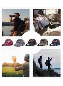 SYOSI Baseball Cap Mens, Vintage Baseball Trucker Hat, Cotton Embroidered Snapback Cap, Unisex Snapback Outdoor Adjustable Sports Cap  - Image 4