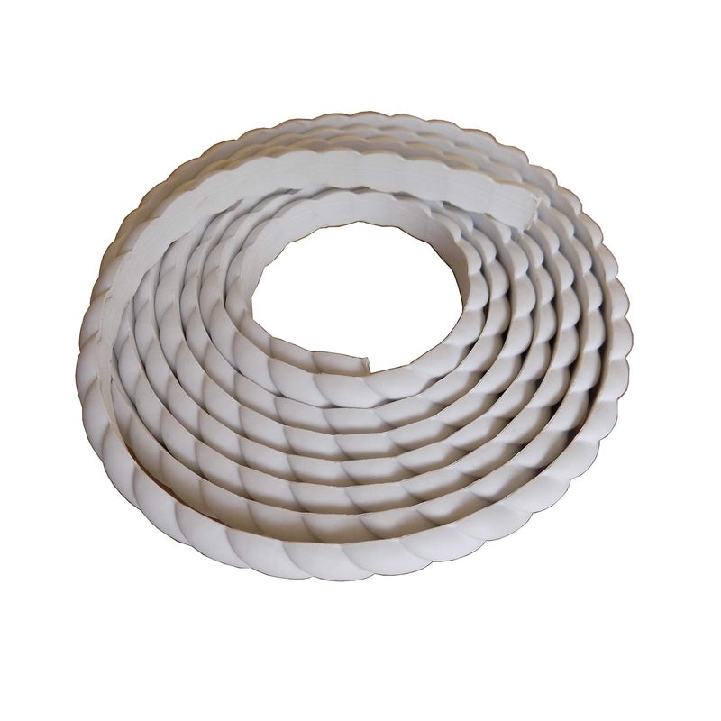 zhangbl Home Wall Door Flexible Molding Trim Cabinet Edge Rope Mouldings 0.6inch (1.5cm) W x 115inch (L) x Thickness 0.27 inch - Image 1