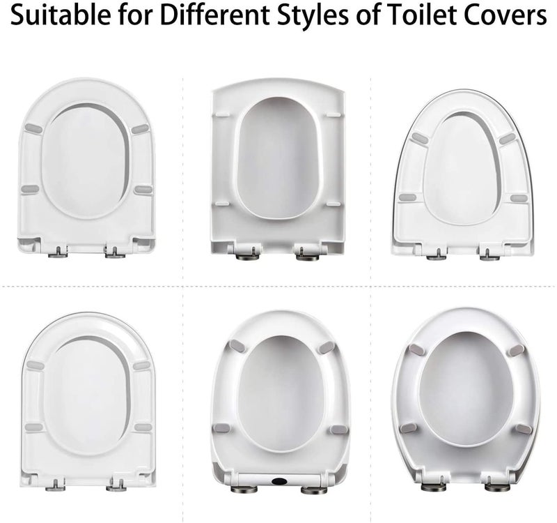 SHARK WAVE ™ 5 قطع من واقيات مقعد المرحاض العالمية لحمام الأجهزة مقعد المرحاض غطاء واقيات لاصقة قوية التركيب | المنزل والحديقة | تحسين المنزل | السباكة والتركيبات | مقاعد المرحاض - Image 4
