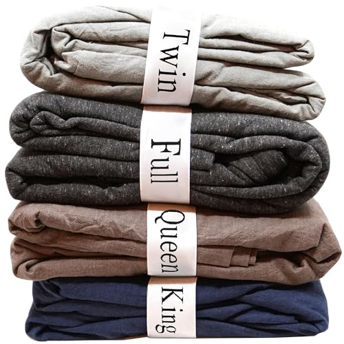 ECOHomes Bed Sheet Organizer and Storage Size Label Bands | Bed Sheets Set Organizers for Linen Closet Organization - Elastic Bedding Band Labels for Organizing Bedsheet (Full 4PCs Pack | Simple) - Image 1