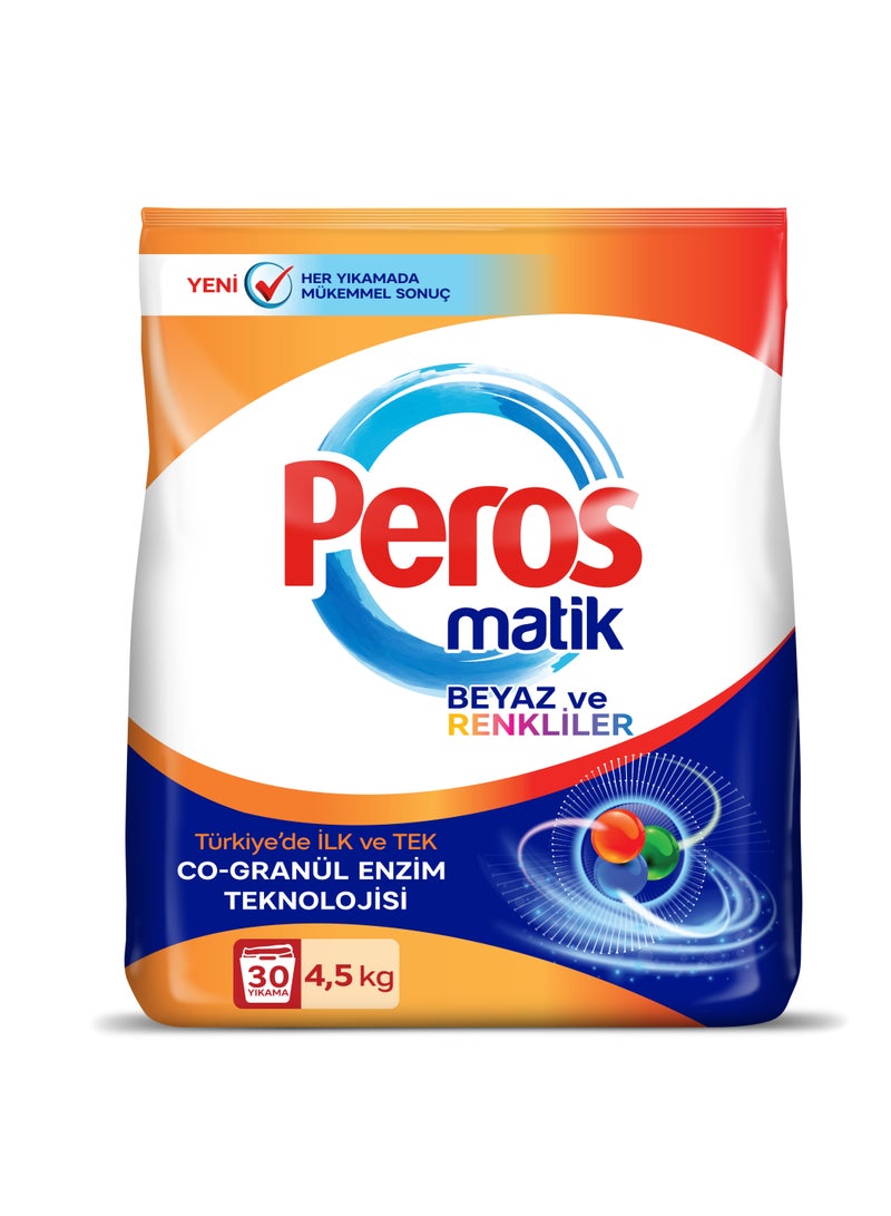 Peros POWDER DETERGENT MATIC BAG (White & Colors) 4.5 kilo 