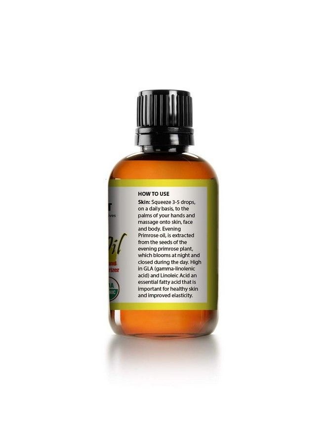Mayan's Secret - Evening Primrose Oil Usda Certified Organic/Natural/Undiluted/Unrefined/Cold Pressed Carrier Oil Rejuvenate And Moisturize The Skin And Hair - Image 1