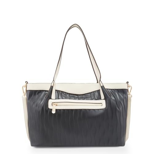 Caprese Shyla Satchel, Black-Large | Sleek Solid Designed Shoulder Bag for Women with Adjustable Sling Strap | Spacious Compartments | Perfect for Casual/Party & Daily Use - Image 2