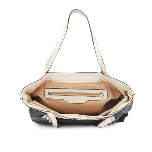 Caprese Shyla Satchel, Black-Large | Sleek Solid Designed Shoulder Bag for Women with Adjustable Sling Strap | Spacious Compartments | Perfect for Casual/Party & Daily Use - Image 4