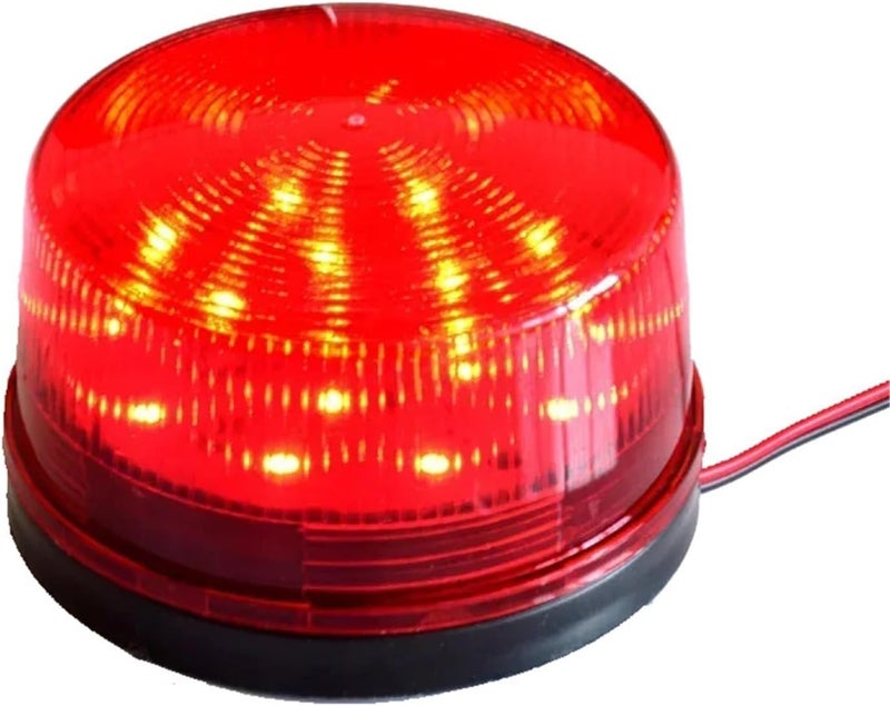 Strobe Siren Alarm Waterproof 12V~220V Safely Security Alarm Strobe Signal Safety Warning MINI Flashing LED Strobe Lamp(DC 24V Yellow) - Image 2