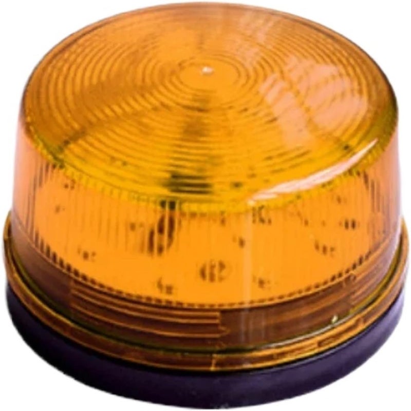 Strobe Siren Alarm Waterproof 12V~220V Safely Security Alarm Strobe Signal Safety Warning MINI Flashing LED Strobe Lamp(DC 24V Yellow) - Image 1