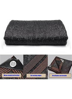 Generic Outdoor Sun Shade Cloth 3x3.3Ft 6.5x6.5Ft 10x20Ft 13x13Ft Black Sunblock Shade Net with Grommets UV Resistant, Garden Sun Shade Mesh Trap for Plant, Greenhouse, Patio, Lawn (Color : Black, Size : 0.  - Image 3