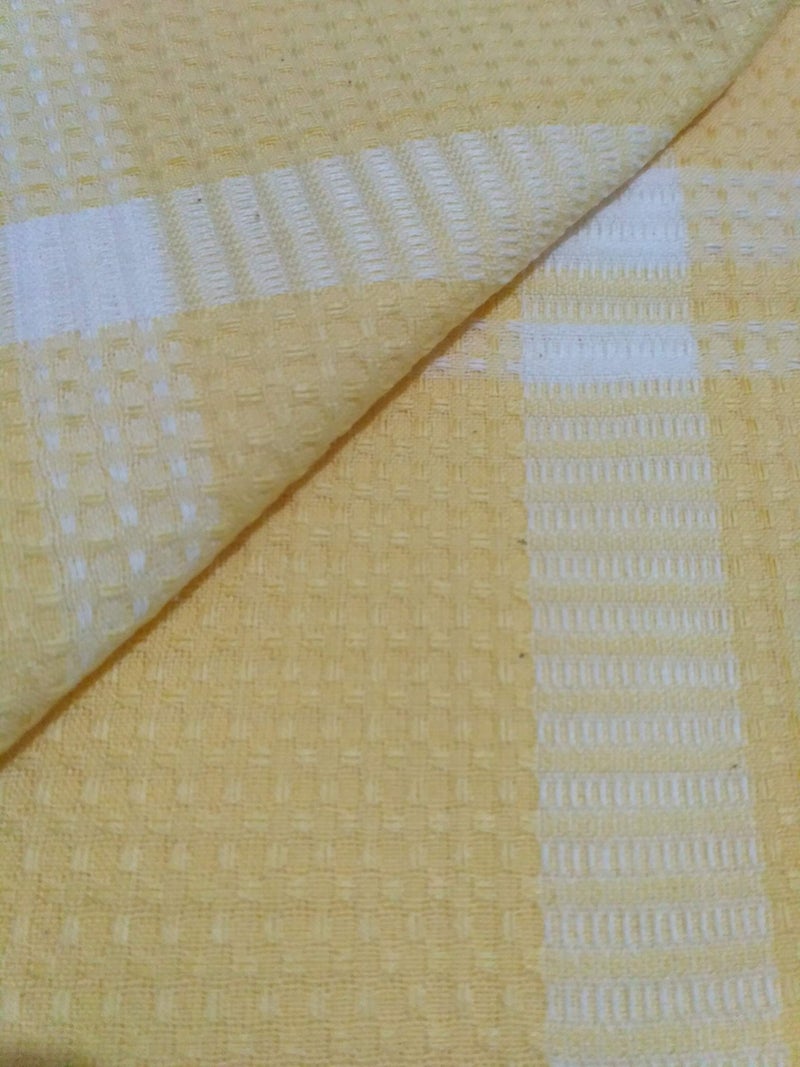 Cotton Colors Cotton Waffle Design Bath Towel (Large Size, Multicolour) - Pack of 4 - Image 3
