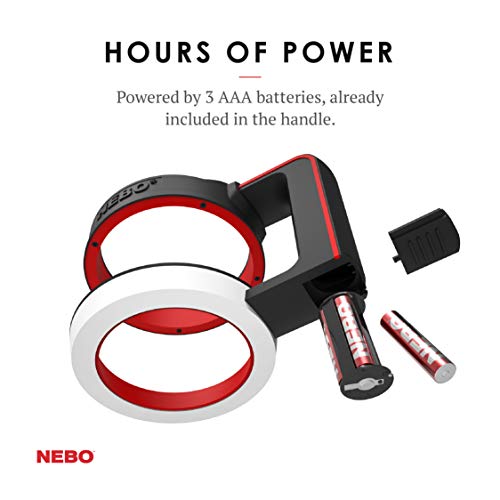 NEBO GLOW Tumbler Handle Light | 220 Lumens, 3 Light Modes, Fits 20 oz & 30 oz Coffee Tumblers, Water Resistant, Ergonomic Handle, LED Camping Lantern & Cup Cradle, Includes 3x AAA Batteries - Image 5