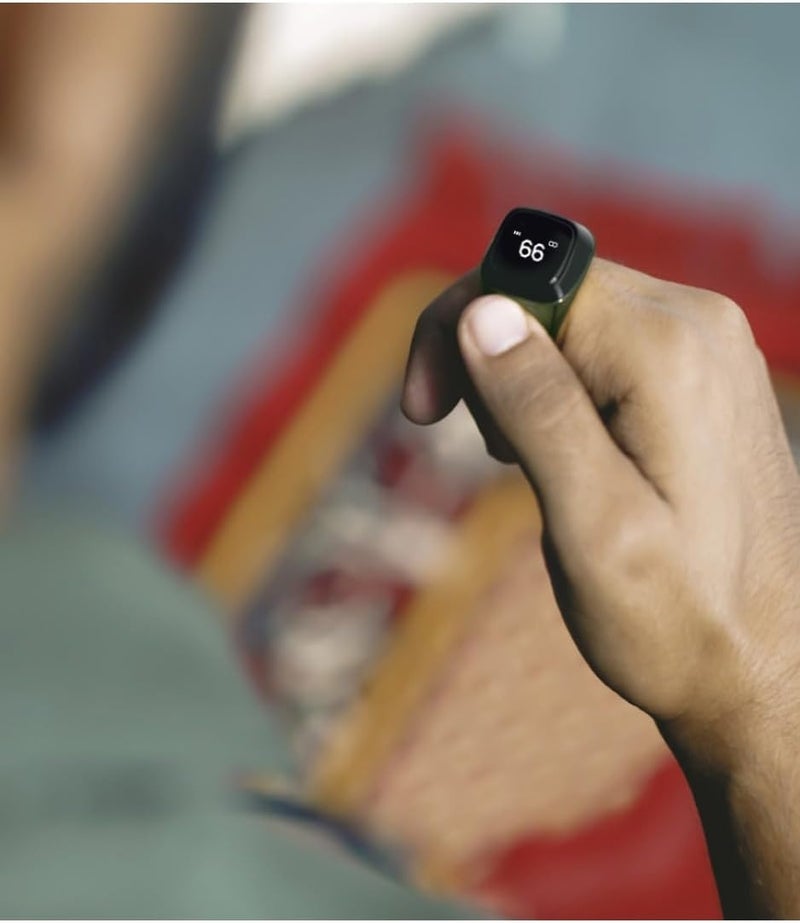 YU WELL iQIBLA Smart Tasbih Zikr Ring- Muslim Prayer- Prayer Timing Reminder OLED Display Tasbih Counter Smart Ring Wearable Technology Waterproof (20MM Metal, Green) - Image 4