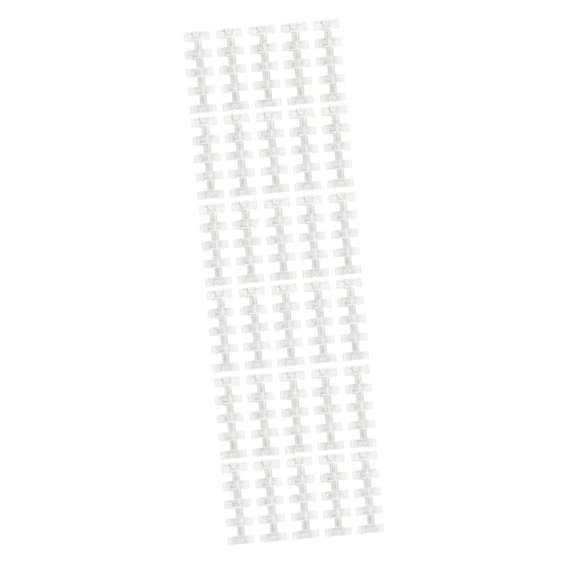 3 Sets Transparent Loose Leaf Binders Five Hole Segmented File Clips For Scrapbooking Students And Teachers 20pcs - Image 1
