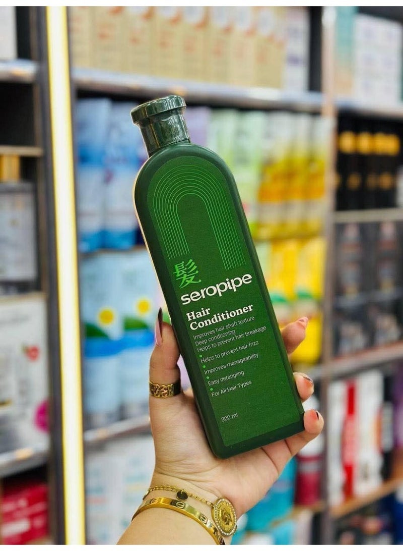 Seropipe Conditioner with Caffeine and Japanese Formula: Deep Hydration and Reduced Hair Loss. Suitable for all hair types. Daily Care. - Image 2