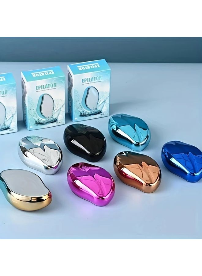 Black Manual Glass Exfoliator Nano Hair Remover Dead Cell Elimination Body Care - Image 1