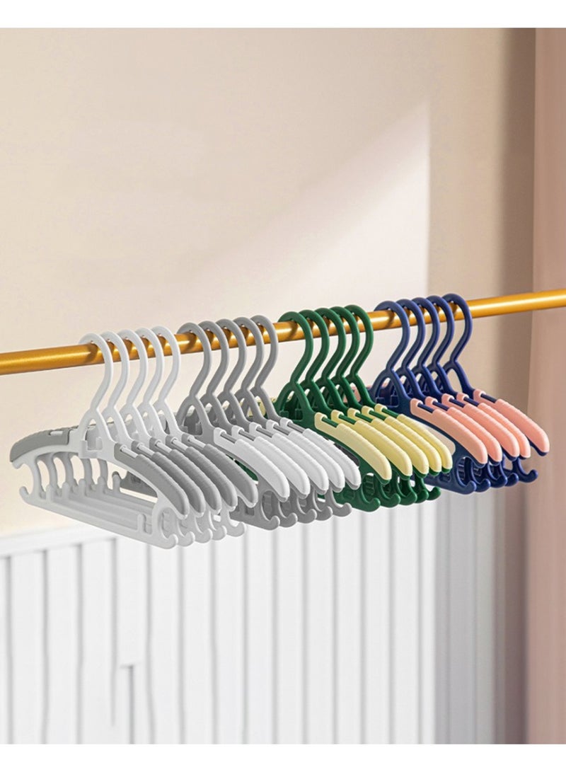 HOMESTAR 20Pcs Kids Hangers,Baby Nursery Closet Hangers,Ultra-Thin Non-Slip Laundry Infant Pant Hangers for Newborn Clothes,Adjustable Children Coat Hanger for Girl Boy Toddler Kids Child - Image 1