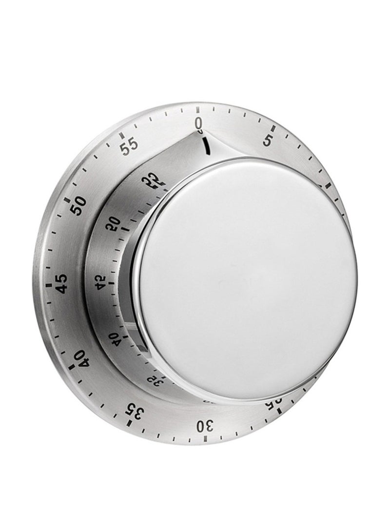 نوفولان مؤقت ميكانيكي للمطبخ، مؤقت تنازلي من الفولاذ المقاوم للصدأ، ساعة منبه للتذكير بالتعلم، مدير وقت متعدد الوظائف، ملحق مغناطيسي، تذكيرات الطبخ، سطح أملس - Image 1