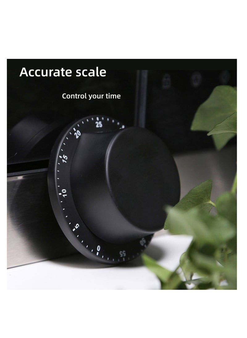 نوفولان مؤقت ميكانيكي للمطبخ، مؤقت تنازلي من الفولاذ المقاوم للصدأ، ساعة منبه للتذكير بالتعلم، مدير وقت متعدد الوظائف، ملحق مغناطيسي، تذكيرات الطبخ، سطح أملس - Image 3