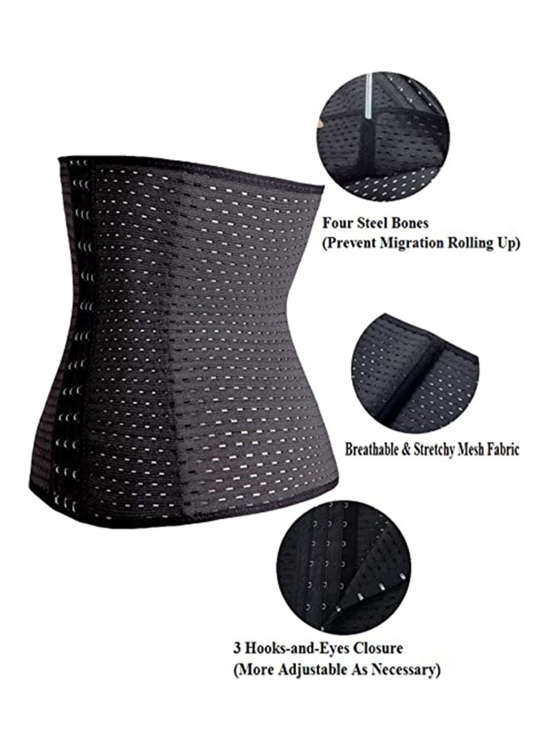 SYOSI Waist Trainer for Women Latex Corsets Waist Cincher Workout Girdle Hourglass Body Shaper XL - Image 5