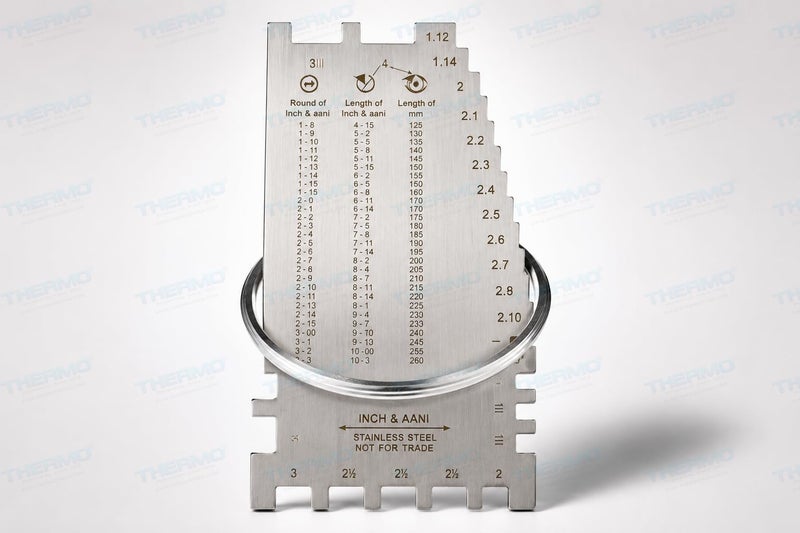 Thermo Ajanta Bangle Sizer Gauge | Bracelet, Kada & Chudi Size Measuring Tool for All | Jewelry Making, Jewellers & Personal Use | Accurate Bangle Measurement Scale Tool - Made in Bharat - Image 4
