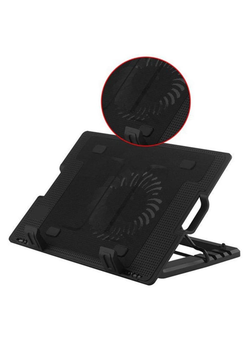مروحة تبريد للكمبيوتر المحمول مع حامل قابل للتعديل – قاعدة تبريد قوية ومريحة - Image 3