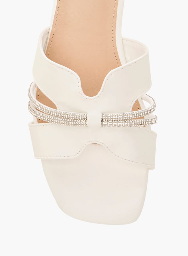 Flora Bella By Shoexpress Women Embellished Strap Slip-On Flat Sandals  - Image 4