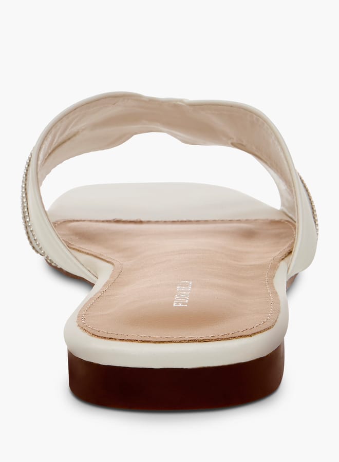 Flora Bella By Shoexpress Women Embellished Strap Slip-On Flat Sandals  - Image 5