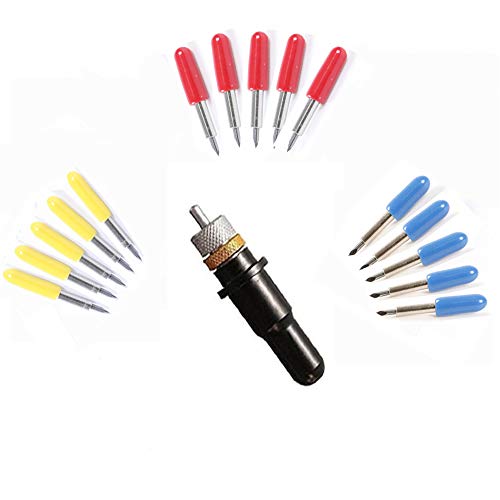 F.L.S 15pcs 30/45/60 Degree Roland Vinyl Cutter Cutting Plotter Blade with Blade Holder - Image 2