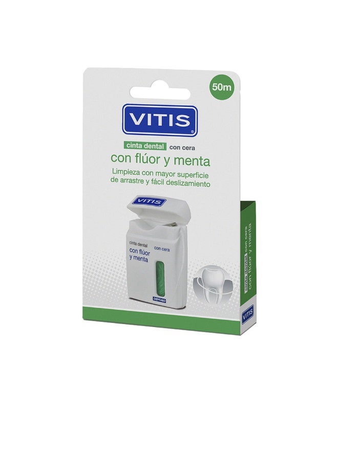 Vitis Dental Floss With Fluoride And Mint 50ml - Image 1