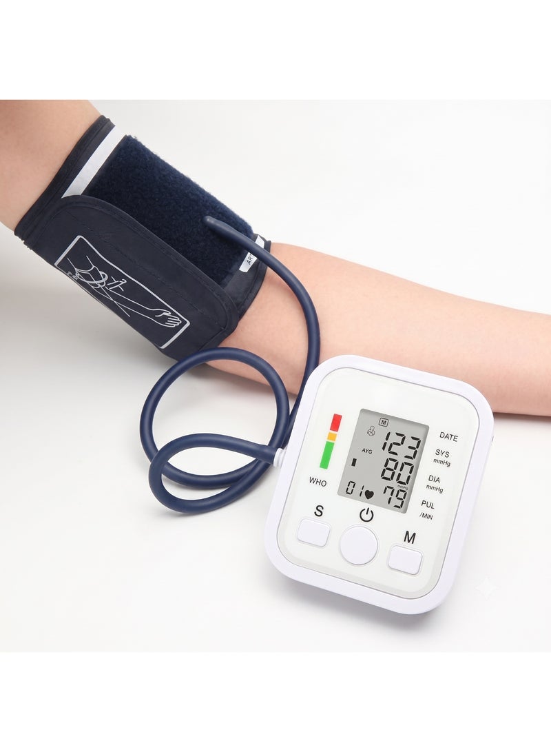 Automatic Upper Arm Blood Pressure Monitor | Digital BP Machine with Large LCD Display, Heart Rate Monitor, Irregular Heartbeat Detection, 2×99 Memory, Adjustable Cuff & Home Health Blood Pressure Monitor - Image 4