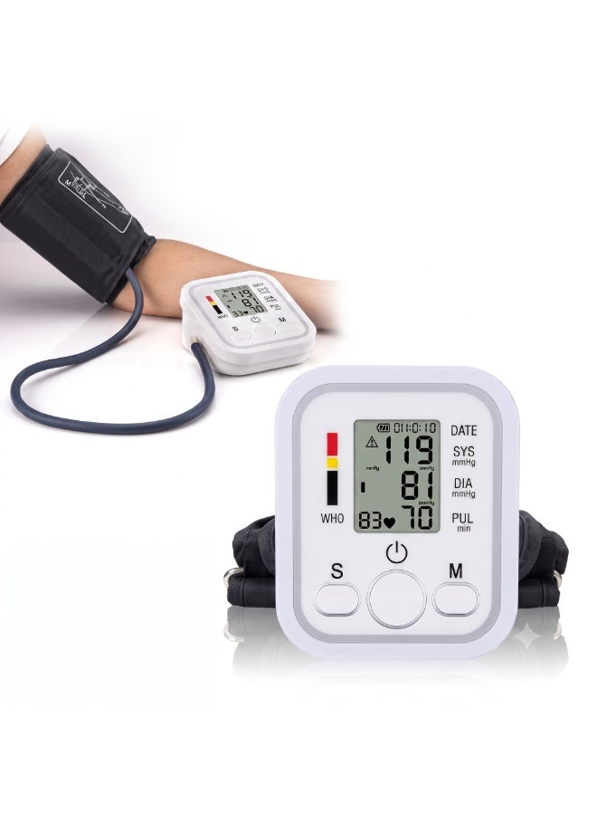 Automatic Upper Arm Blood Pressure Monitor | Digital BP Machine with Large LCD Display, Heart Rate Monitor, Irregular Heartbeat Detection, 2×99 Memory, Adjustable Cuff & Home Health Blood Pressure Monitor - Image 1