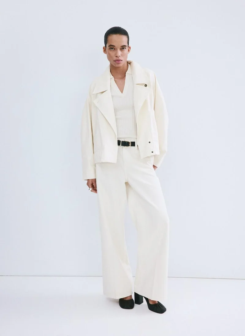 MANGO  Cotton trench with maxi lapels and belt for Women | Best Price UAE