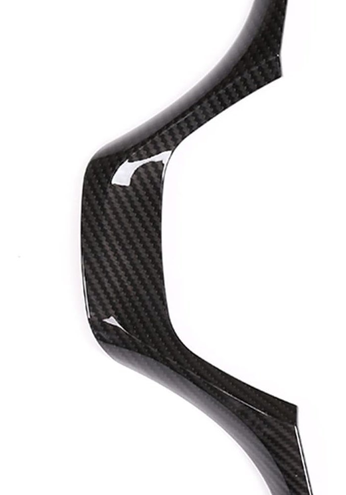 DEMULAX Carbon Fiber Steering Wheel Trim for BMW 3 Series - Image 3