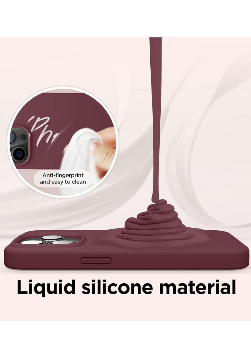 vesus [3 in 1] for iPhone 15 Plus Case with 9H Tempered Glass Screen Protector, Premium Liquid Silicone Shockproof Protective Case,Slim Phone Cover for iPhone 15 Plus (2023) (iphone 15 Plus, Red) - Image 2