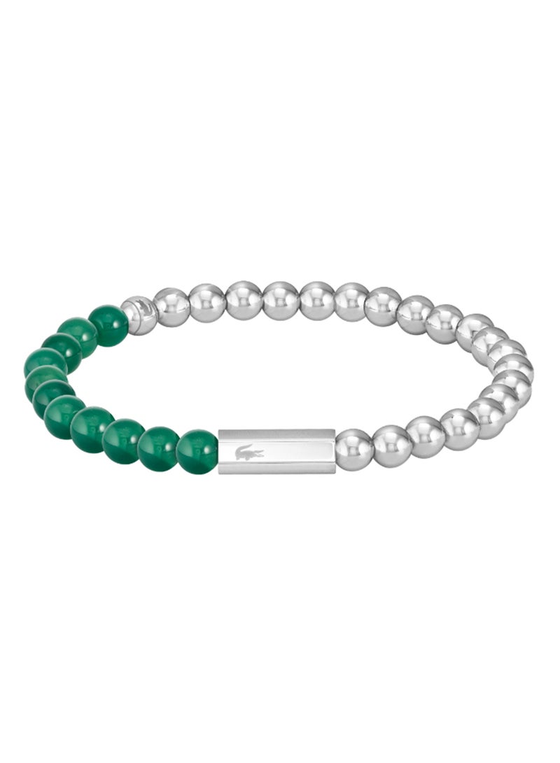 LACOSTE مجموعة مجوهرات لاكوست سكوتي للرجال من العقيق وخرز المعدن المقاوم للصدأ - 2040245 - Image 1