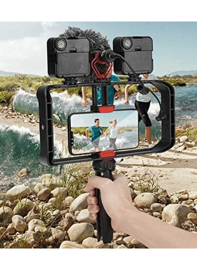 Mobile Phone Tripod with Durable ABS Design MT-33 , Lightweight and Foldable Tripod with Adjustable Legs and 360° Rotation , Compatible with Most Smartphones, Ideal for Vlogging, Professional Photography, Live Streaming and Videos - Easy Setup and Quick Use on the Go